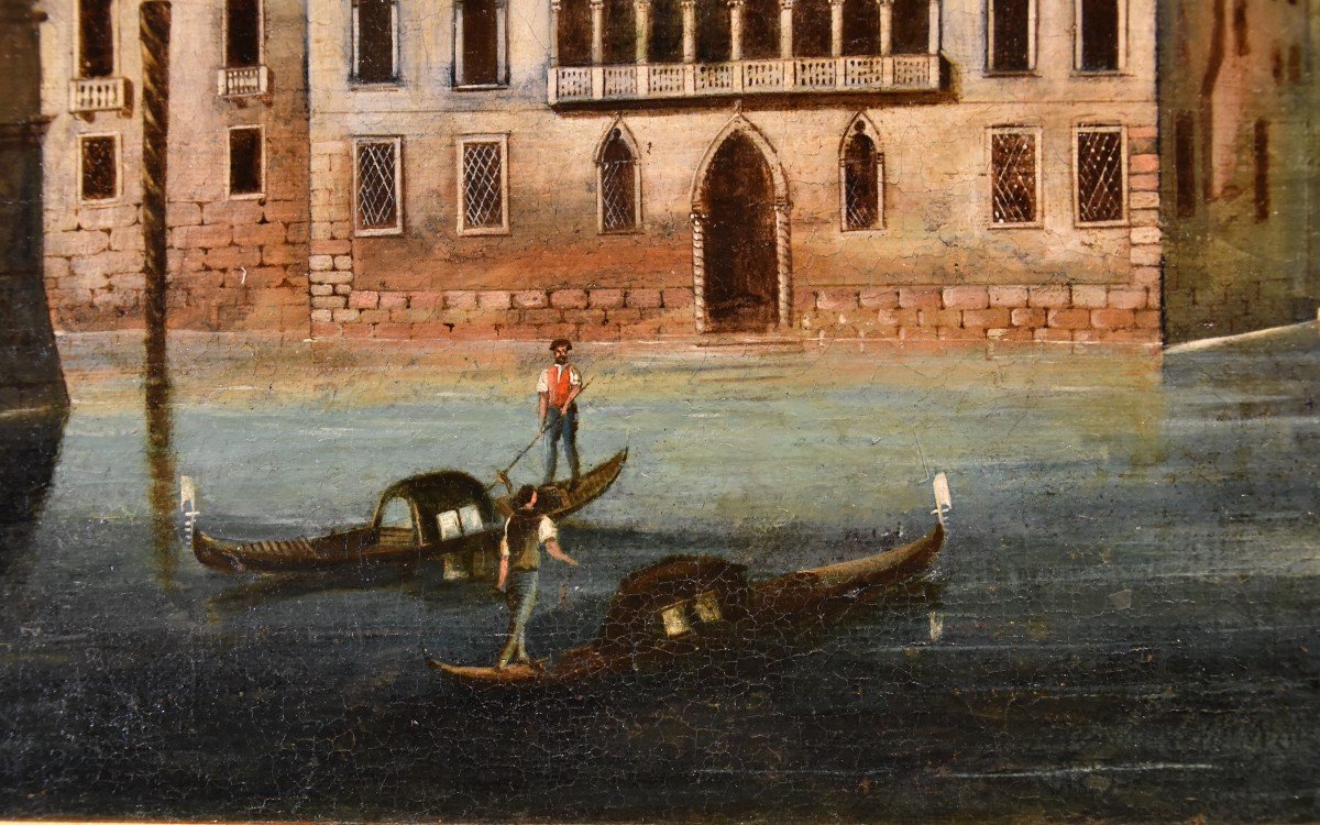 Veduta di Venezia con Ca’ Foscari, Maestro Veneziano XVIII e XIX secolo-photo-6