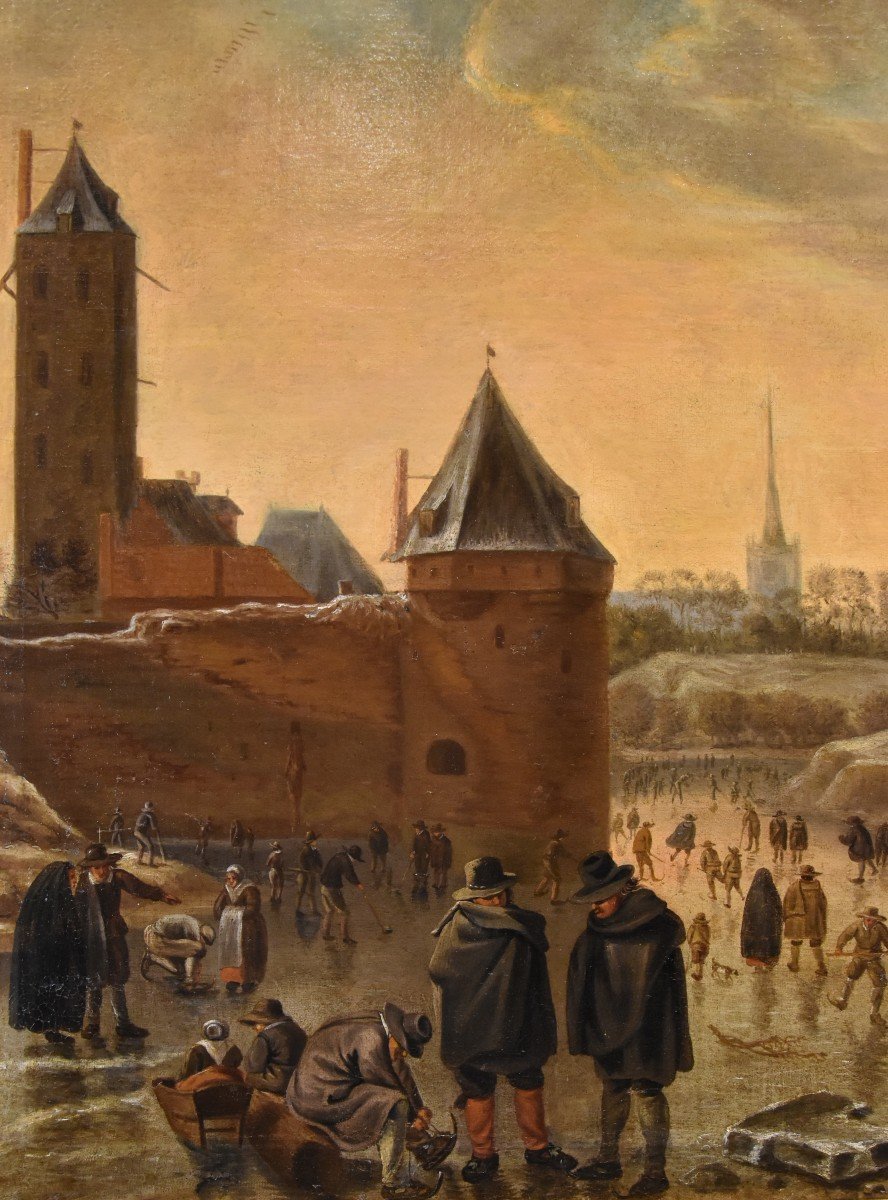 Paesaggio invernale con la città di Utrecht, Herman Saftleven  (Rotterdam 1609 - Utrecht 1685)-photo-7