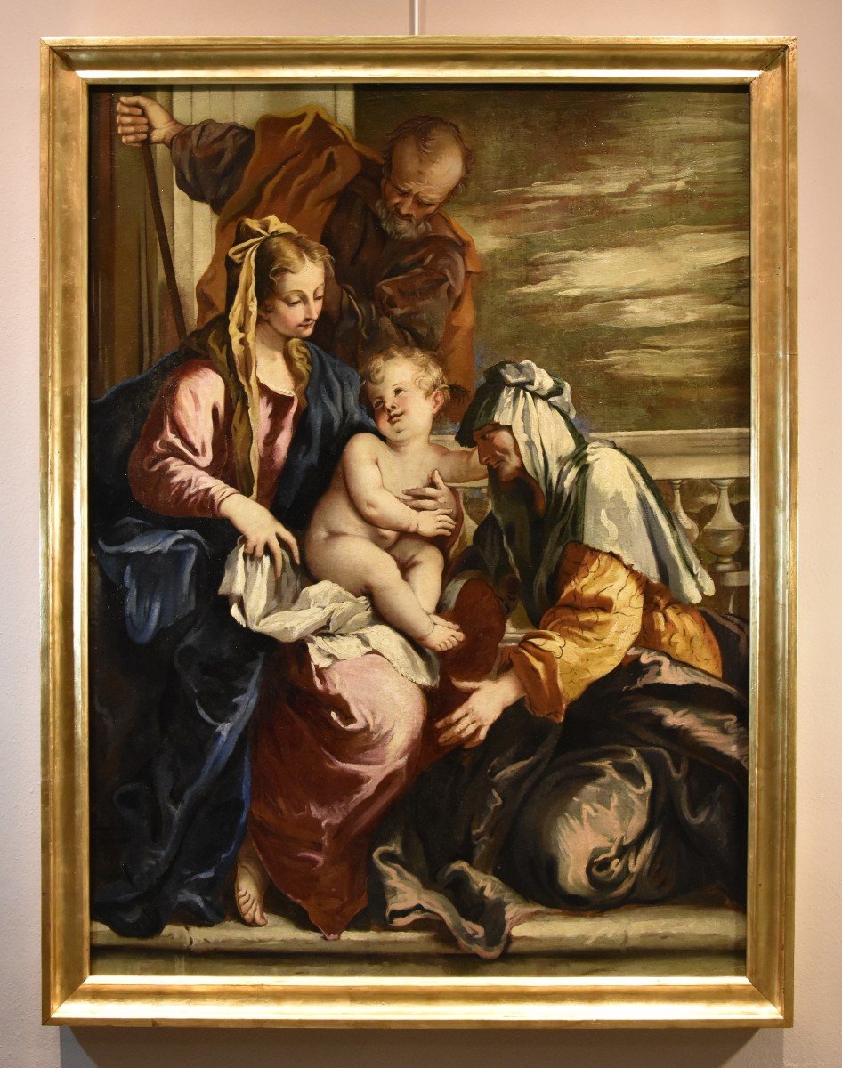 Sacra Famiglia con Sant'Anna, Sebastiano Ricci (Belluno 1659 - Venezia 1734) attribuibile a-photo-2