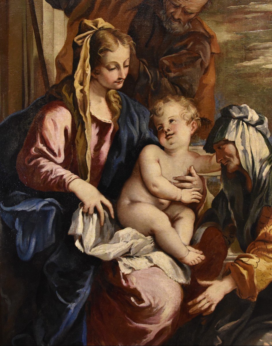 Sacra Famiglia con Sant'Anna, Sebastiano Ricci (Belluno 1659 - Venezia 1734) attribuibile a-photo-3