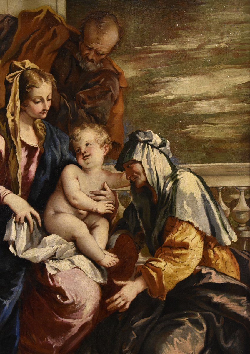 Sacra Famiglia con Sant'Anna, Sebastiano Ricci (Belluno 1659 - Venezia 1734) attribuibile a-photo-4