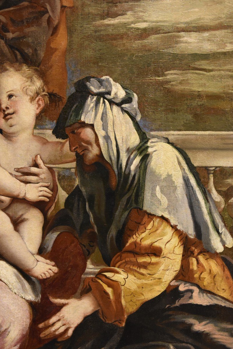 Sacra Famiglia con Sant'Anna, Sebastiano Ricci (Belluno 1659 - Venezia 1734) attribuibile a-photo-3