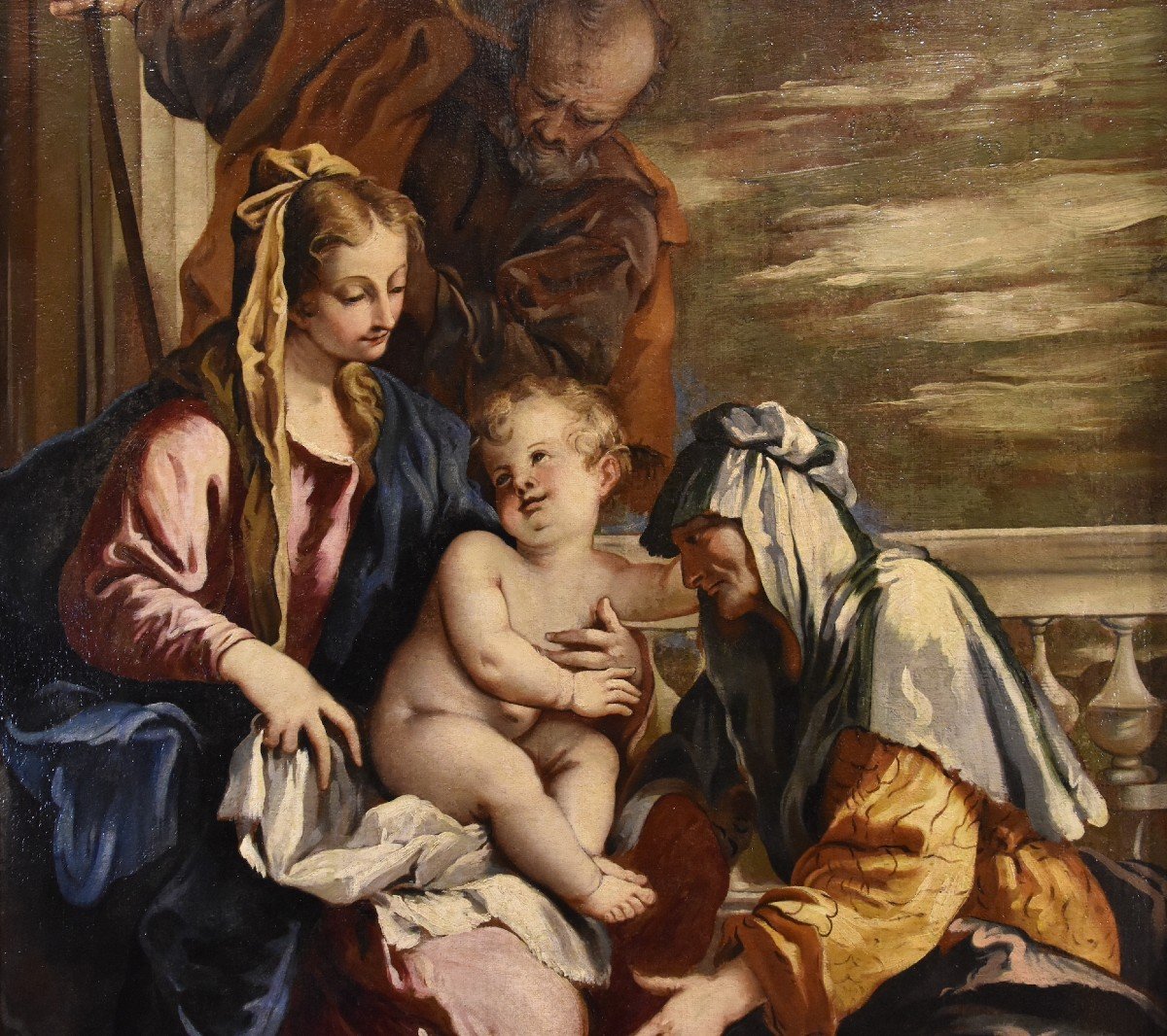 Sacra Famiglia con Sant'Anna, Sebastiano Ricci (Belluno 1659 - Venezia 1734) attribuibile a-photo-6