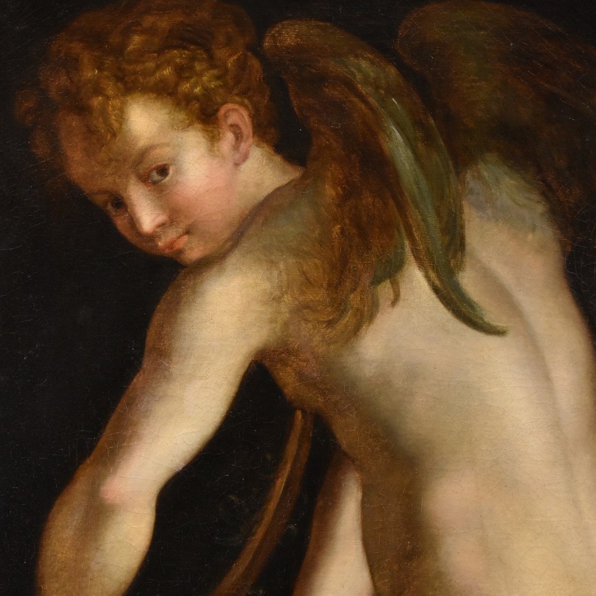 Amore che fabbrica l’arco, Francesco Mazzola, detto IL PARMIGIANINO (Parme, 1503 - 1540) Seguac-photo-3