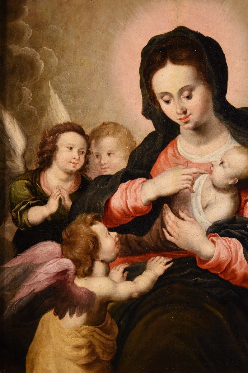 Madonna con Bambino e tre angeli, Hendrick van Balen (Anversa 1575 – 1632) bottega-photo-4