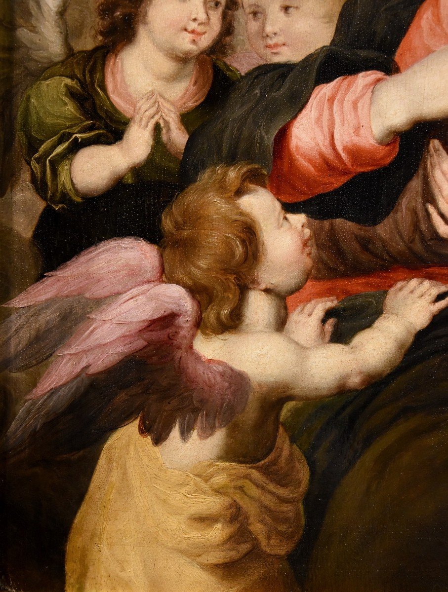 Madonna con Bambino e tre angeli, Hendrick van Balen (Anversa 1575 – 1632) bottega-photo-5