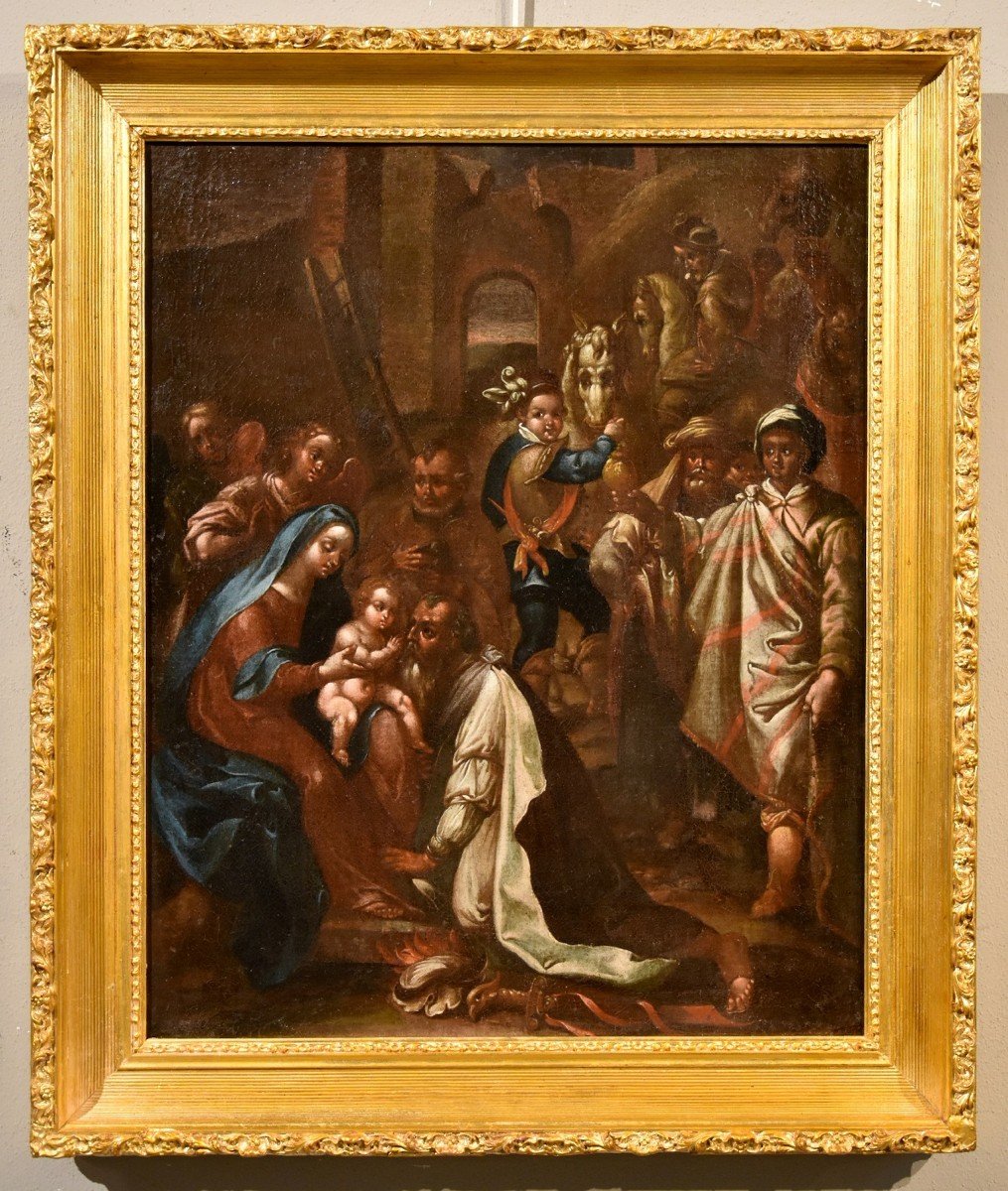 L’Adorazione dei Magi, Giovanni Stradano (Bruges 1523 - Firenze 1605) Bottega di