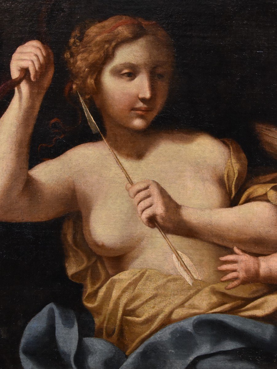 Venere che disarma Amore, Benedetto Gennari (Cento, 1633 - Bologna, 1715) Attribuibile a -photo-3