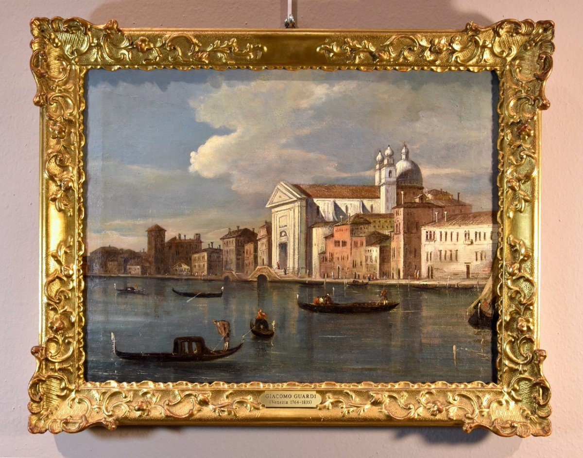 Giacomo Guardi (Venezia, 1764 – 1835), Veduta di Venezia con il Canale della Giudecca-photo-2