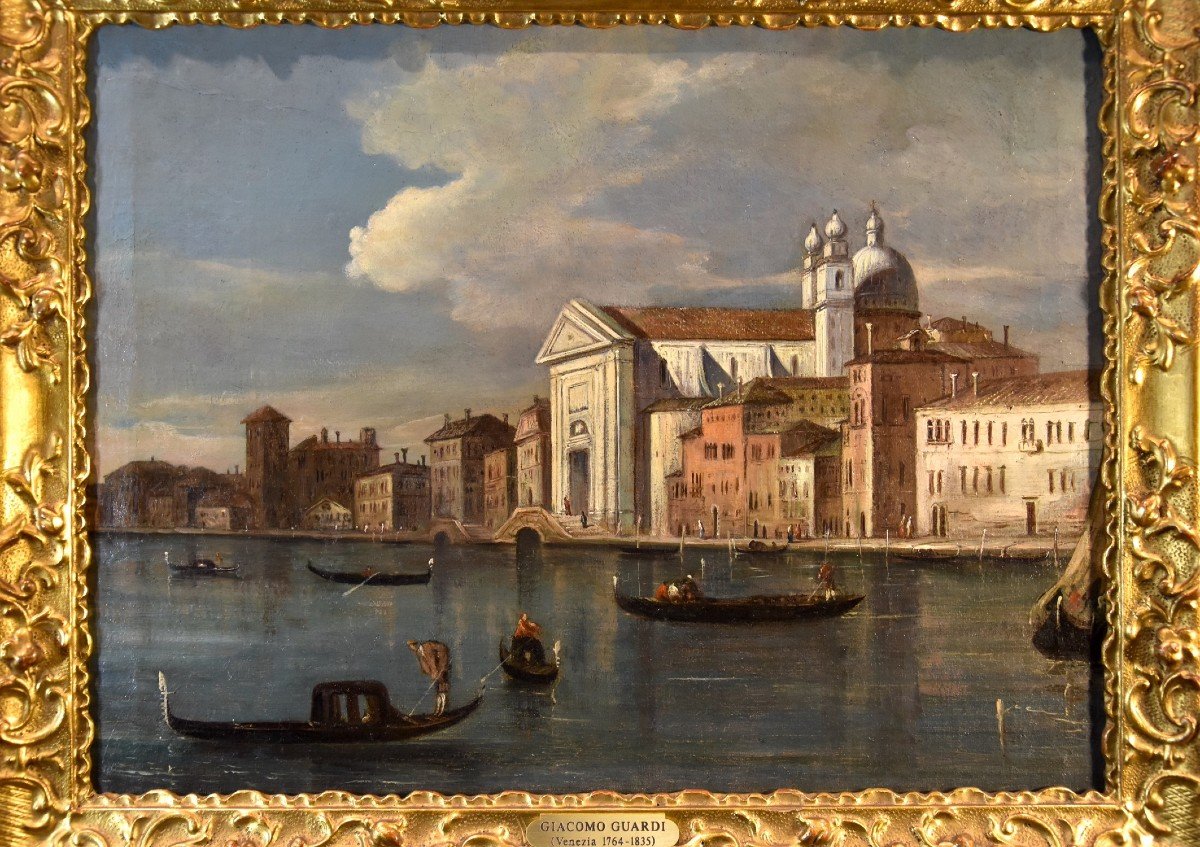 Giacomo Guardi (Venezia, 1764 – 1835), Veduta di Venezia con il Canale della Giudecca-photo-3