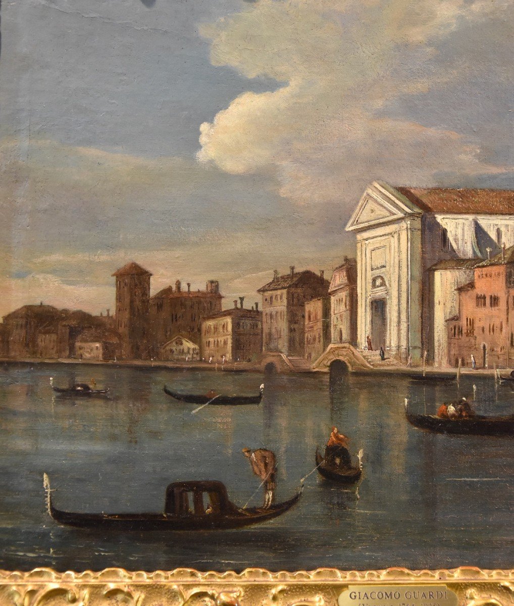 Giacomo Guardi (Venezia, 1764 – 1835), Veduta di Venezia con il Canale della Giudecca-photo-1