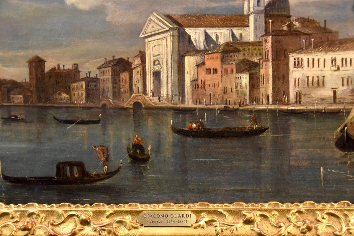 Giacomo Guardi (Venezia, 1764 – 1835), Veduta di Venezia con il Canale della Giudecca-photo-4