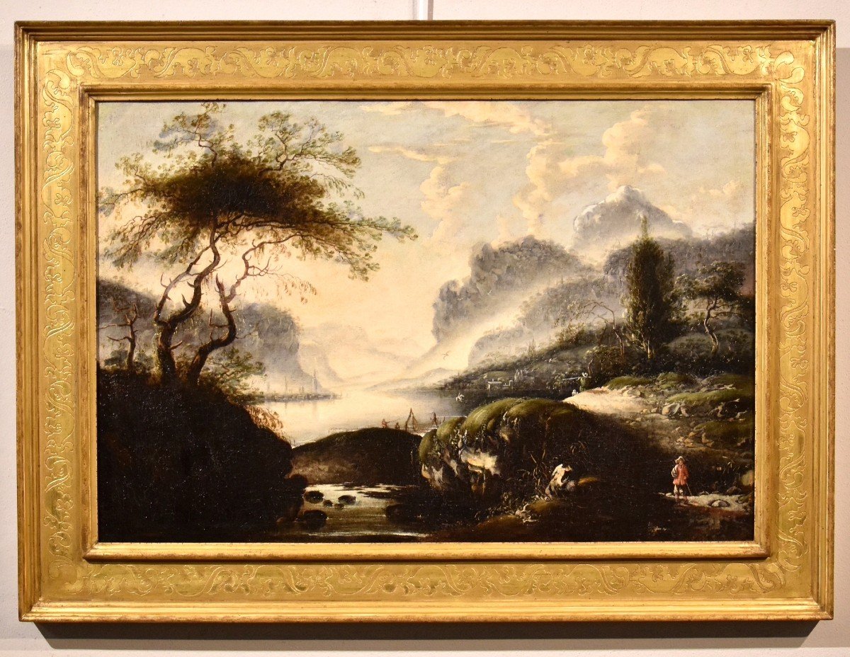 Paesaggio invernale, Hans de Jode (L'Aia, 1630 – Vienna, 1663)-photo-2