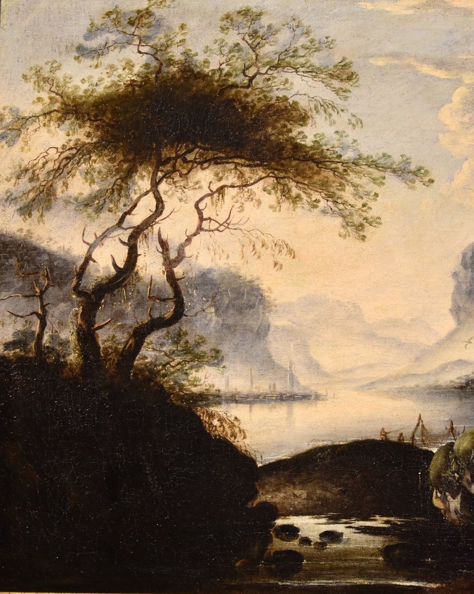 Paesaggio invernale, Hans de Jode (L'Aia, 1630 – Vienna, 1663)-photo-3