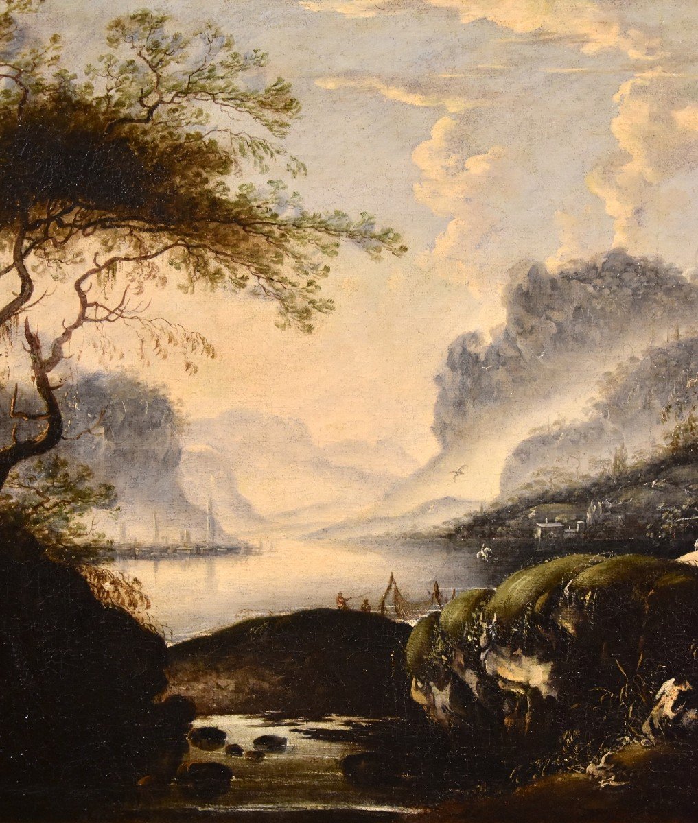 Paesaggio invernale, Hans de Jode (L'Aia, 1630 – Vienna, 1663)-photo-4