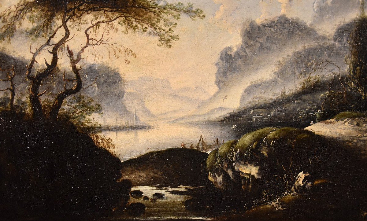 Paesaggio invernale, Hans de Jode (L'Aia, 1630 – Vienna, 1663)-photo-3