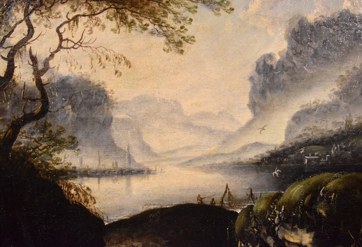 Paesaggio invernale, Hans de Jode (L'Aia, 1630 – Vienna, 1663)-photo-6