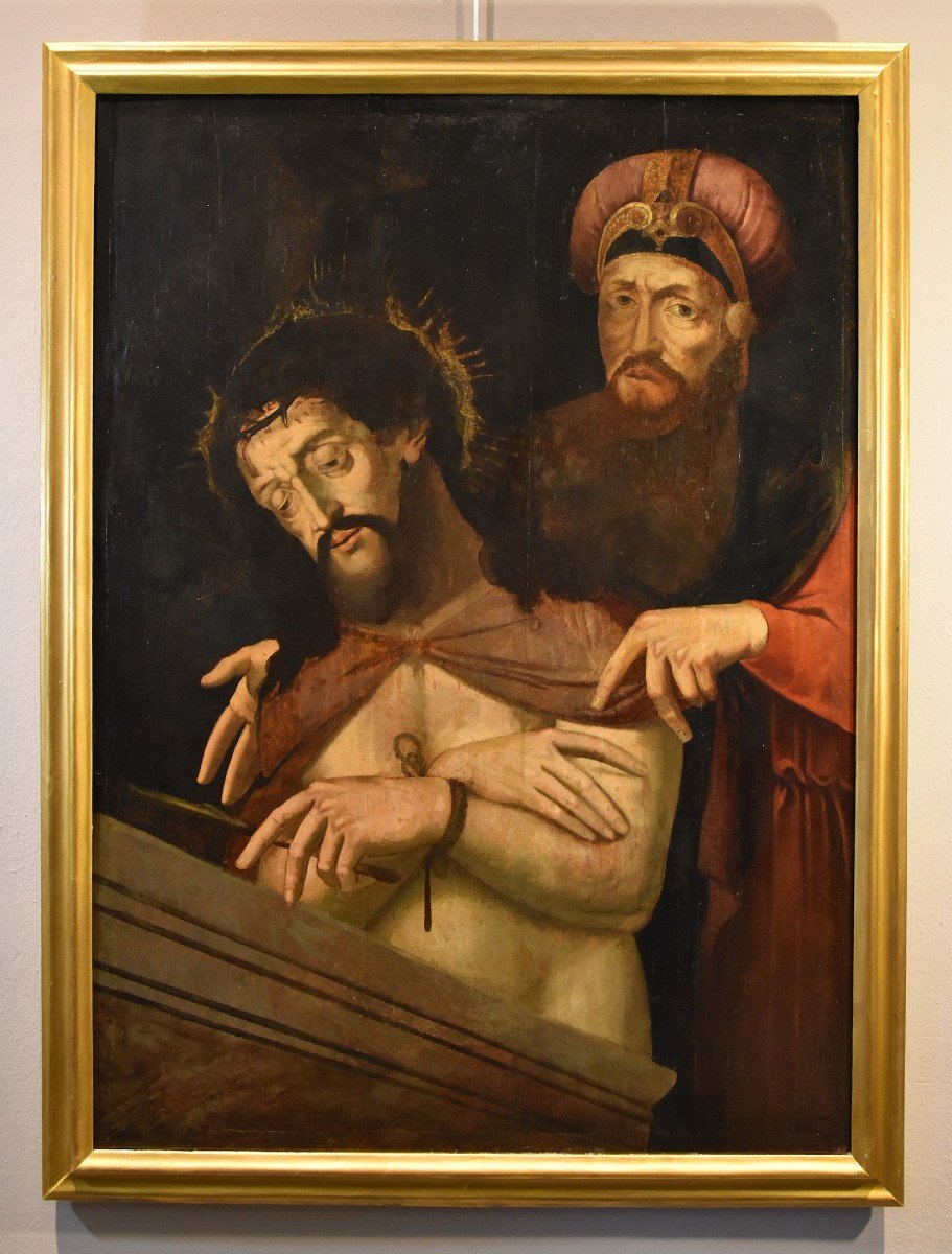 Ecce Homo con Ponzio Pilato, Cerchia di Michael Coxie (Malines, 1499 – 1592)-photo-2