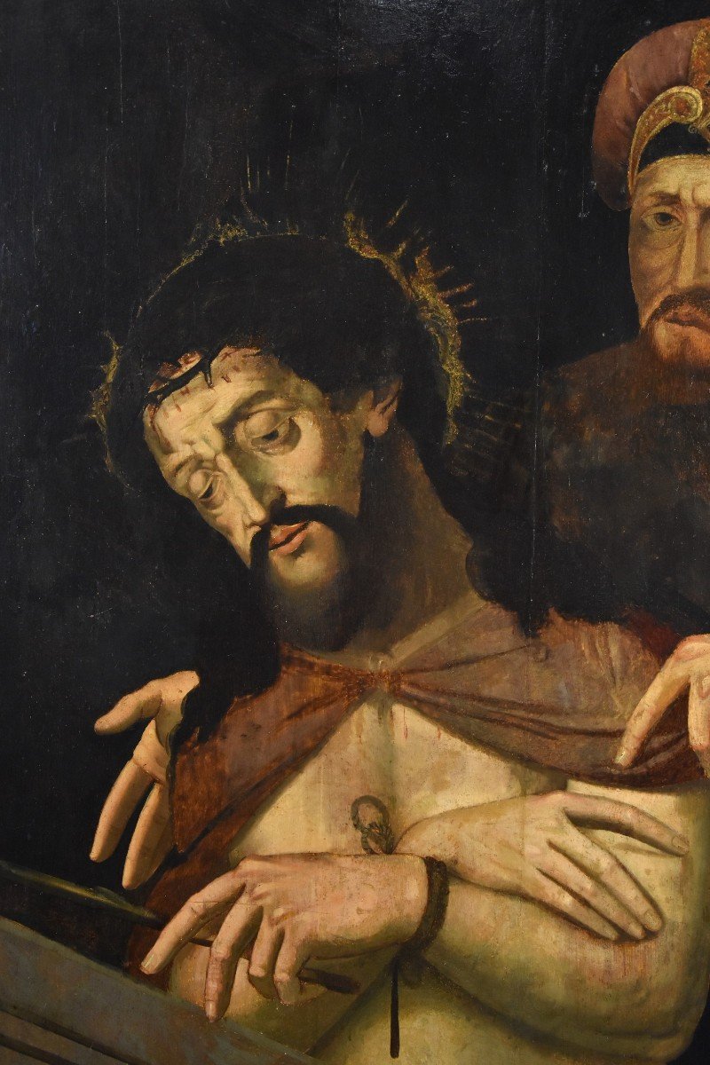 Ecce Homo con Ponzio Pilato, Cerchia di Michael Coxie (Malines, 1499 – 1592)-photo-4