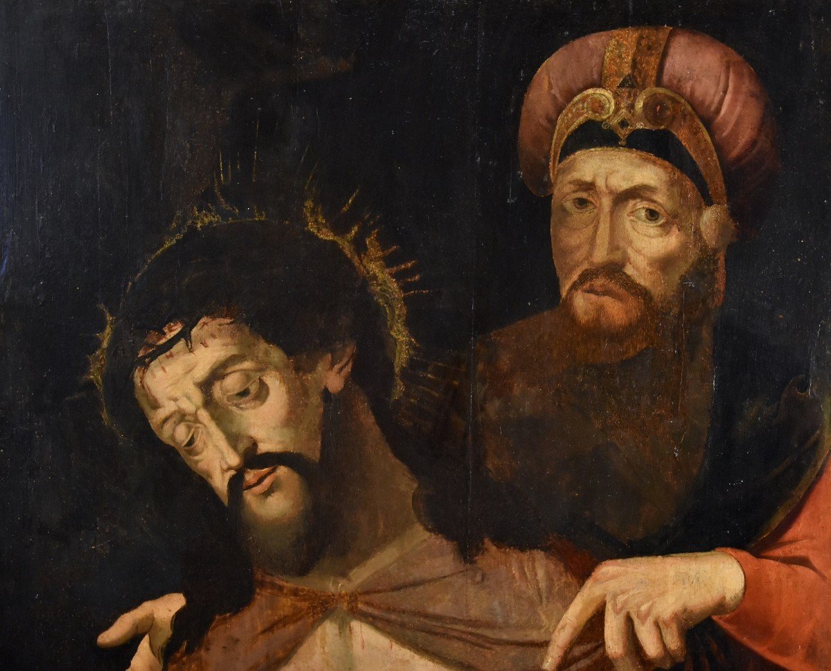 Ecce Homo con Ponzio Pilato, Cerchia di Michael Coxie (Malines, 1499 – 1592)-photo-5