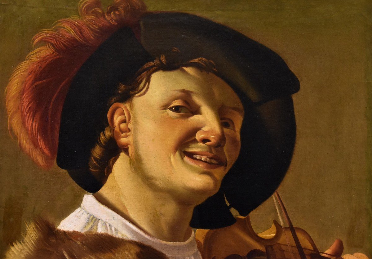 Suonatore di violino, Hendrick ter Brugghen (The Hague 1588–1629 Utrecht) Bottega-photo-3