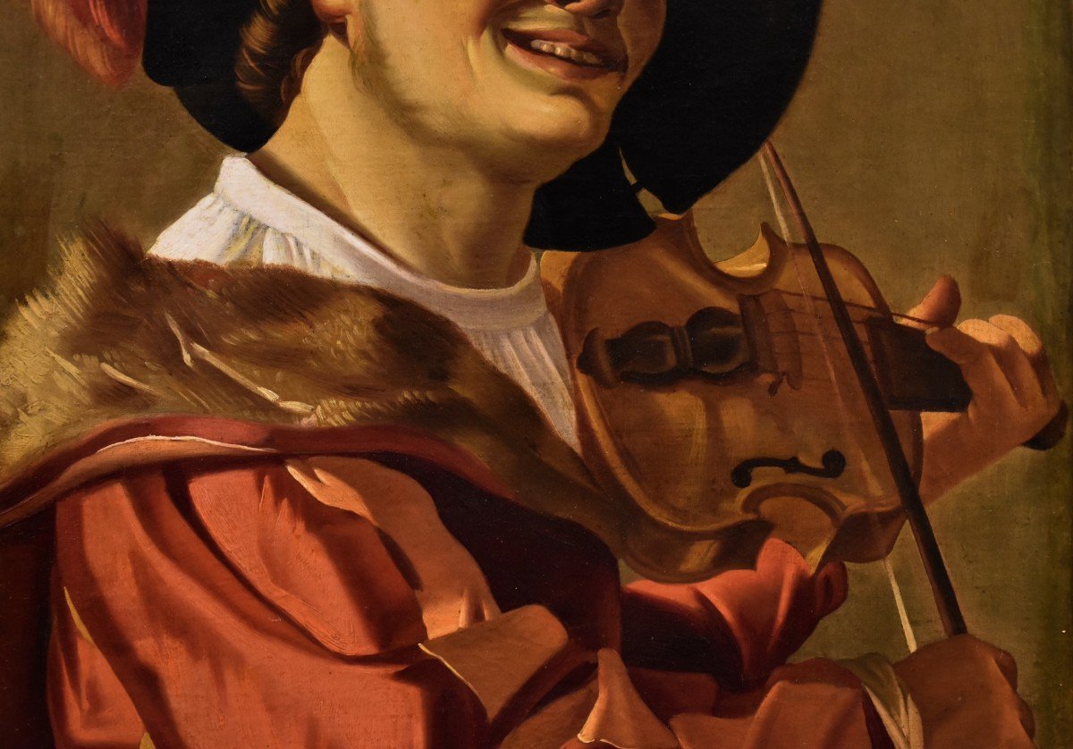 Suonatore di violino, Hendrick ter Brugghen (The Hague 1588–1629 Utrecht) Bottega-photo-4