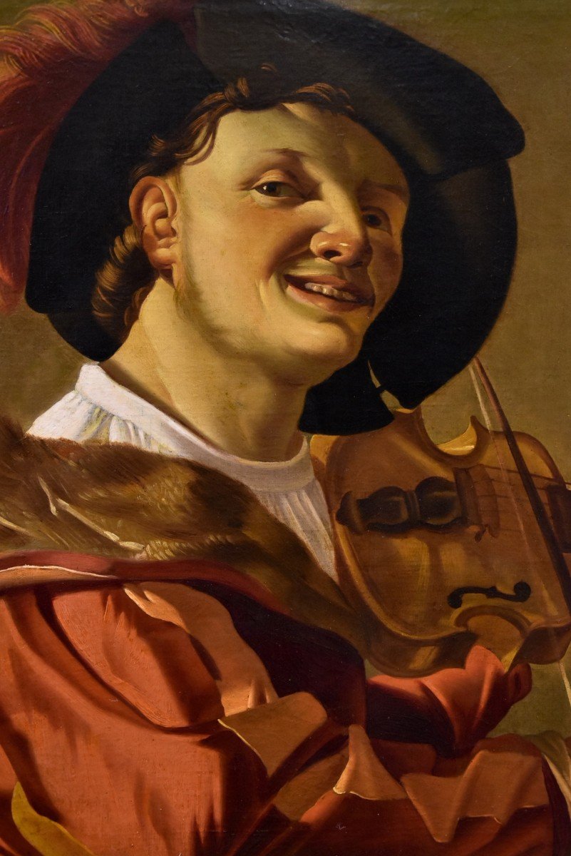 Suonatore di violino, Hendrick ter Brugghen (The Hague 1588–1629 Utrecht) Bottega-photo-3