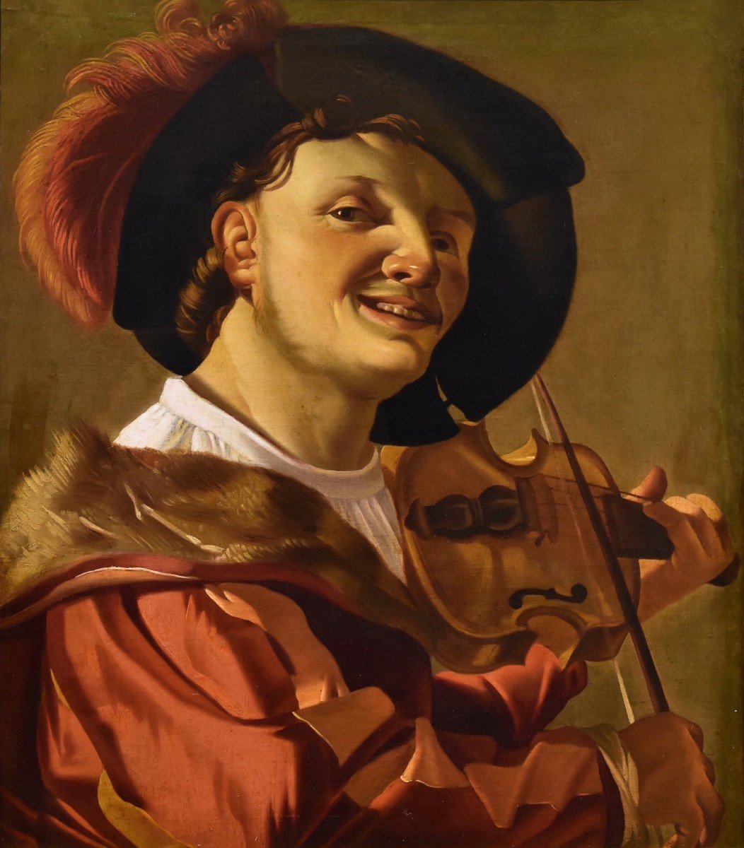 Suonatore di violino, Hendrick ter Brugghen (The Hague 1588–1629 Utrecht) Bottega