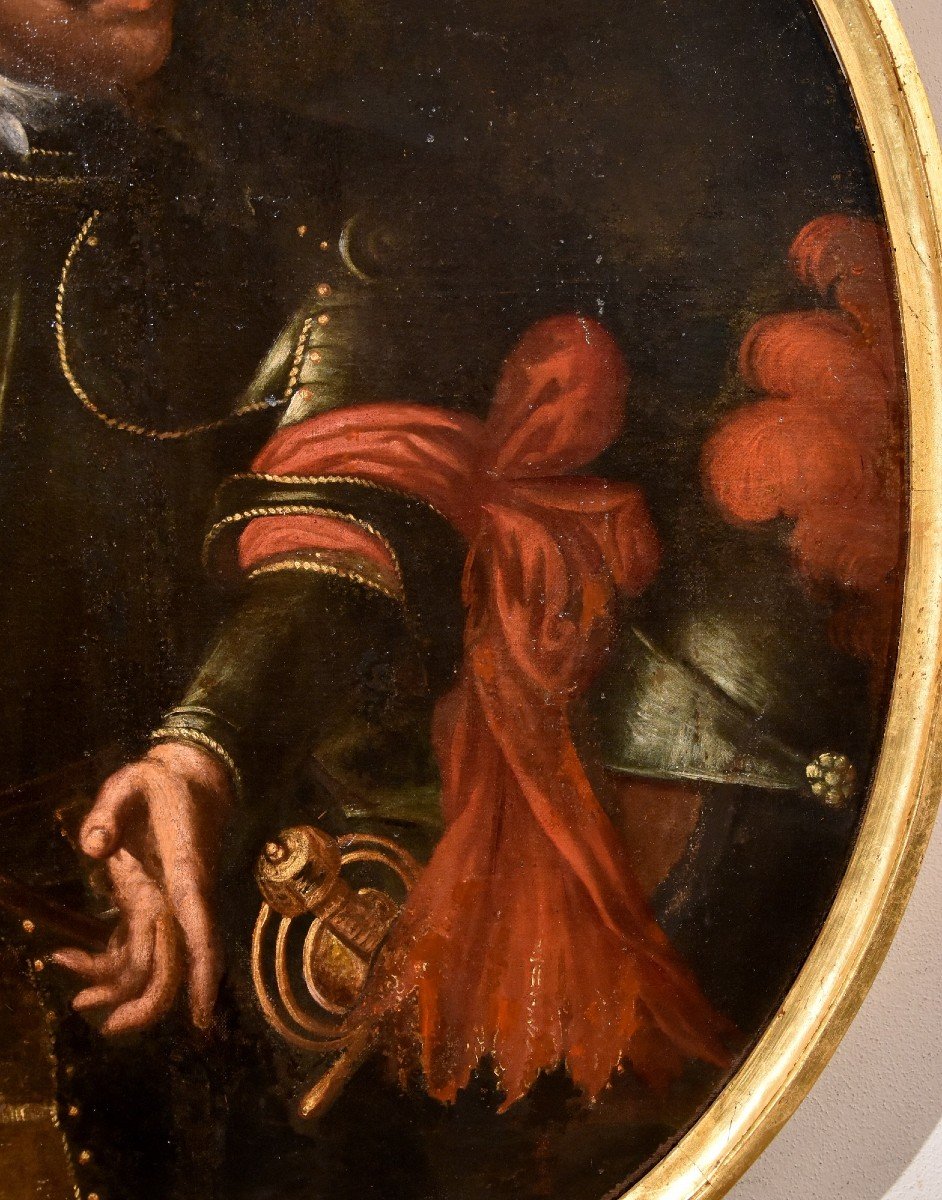 Ritratto di gentiluomo in armatura, Giovanni Bernardo Carbone (Genova, 1616 - 1683) bottega-photo-4