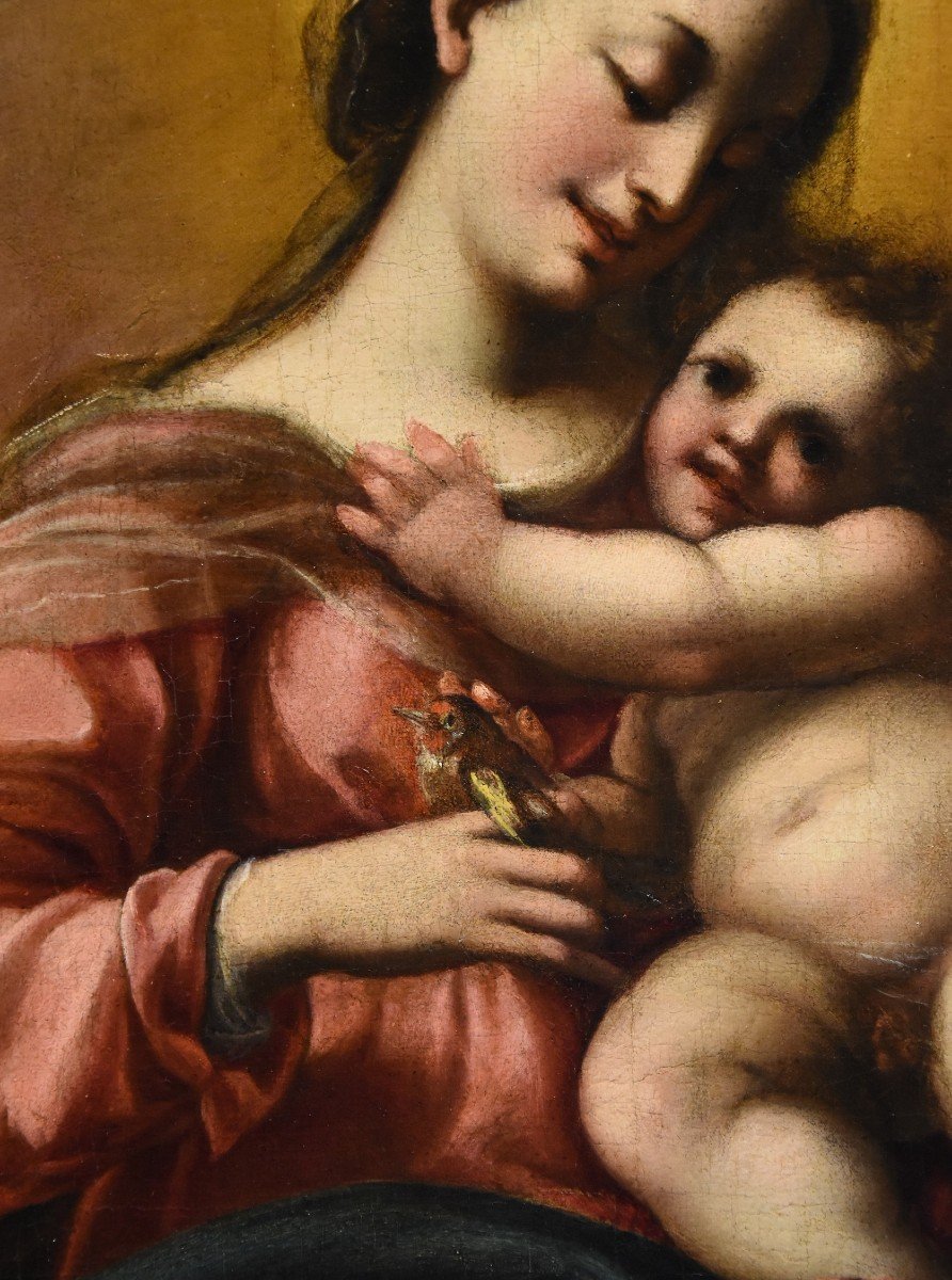 Jacopo Confortini (Firenze 1602-1672), Madonna con Bambino e due angeli-photo-4