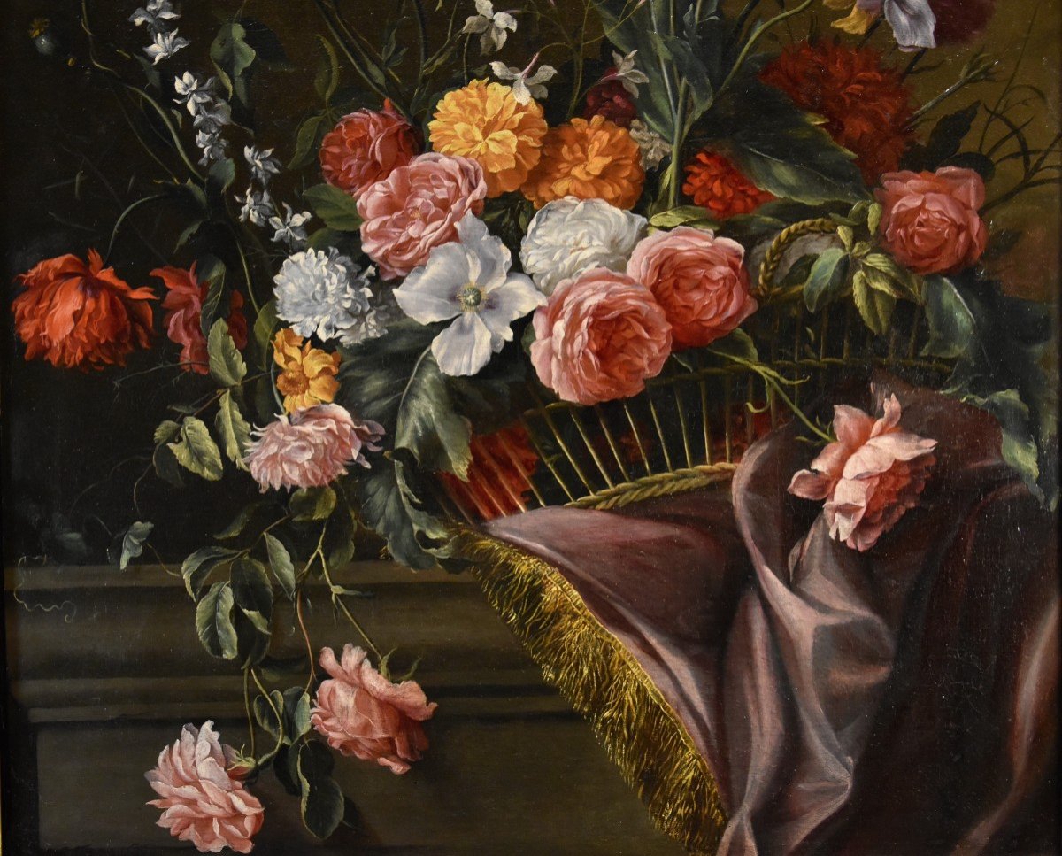 Jean-Michel Picart (Anversa, 1600 – Parigi, 1682), Naturas morta di fiori-photo-4