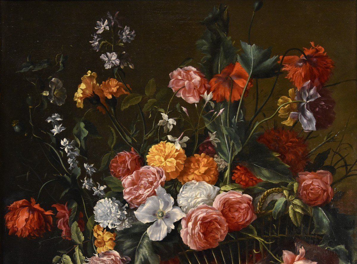 Jean-Michel Picart (Anversa, 1600 – Parigi, 1682), Naturas morta di fiori-photo-2