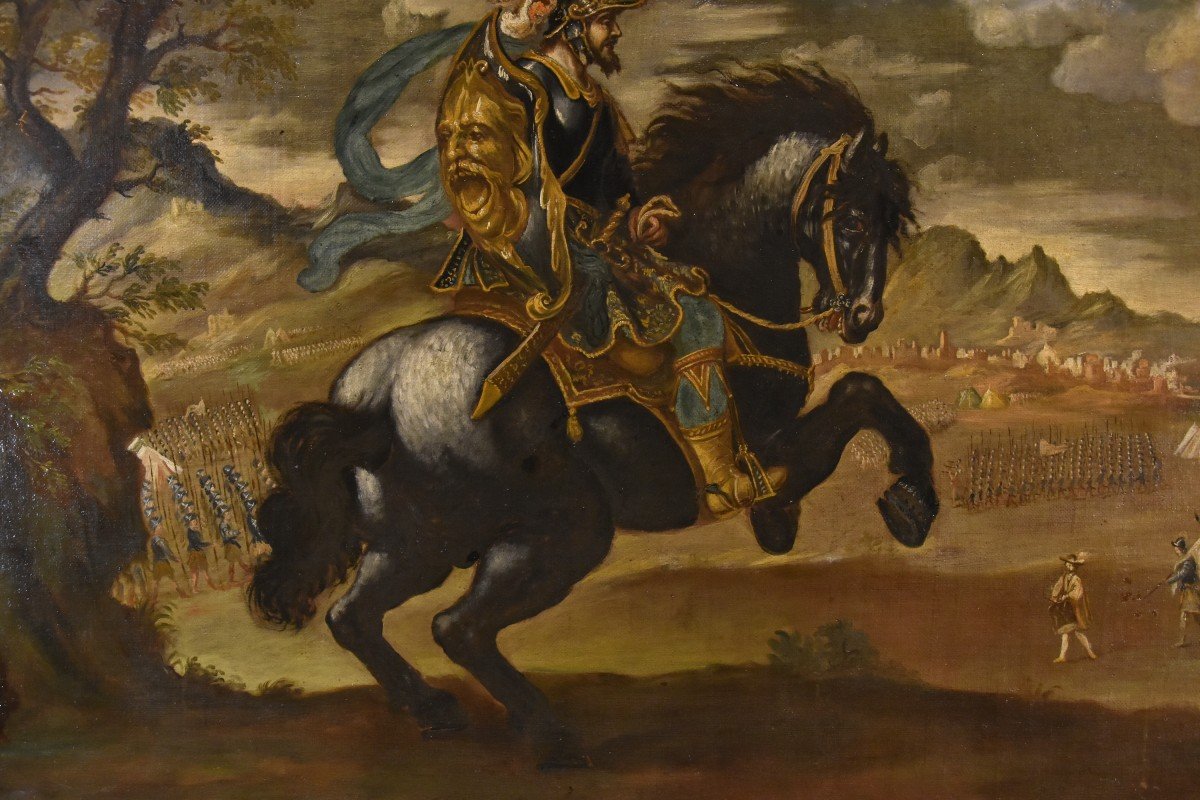 Ritratto equestre di Pietro Strozzi, Pittore fiorentino XVII-XVIII Secolo-photo-8