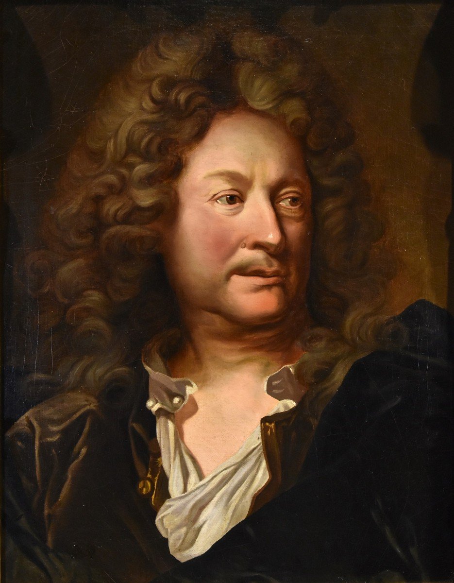 Ritratto del pittore Charles de La Fosse, Hyacinthe Rigaud (Perpignan 1659 - Parigi 1743) -photo-2