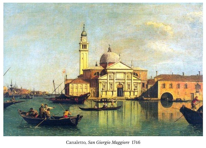 Veduta di Venezia con l’Isola di San Giorgio, Seguace di Canaletto  (Venezia, 1697 – 1768)-photo-6