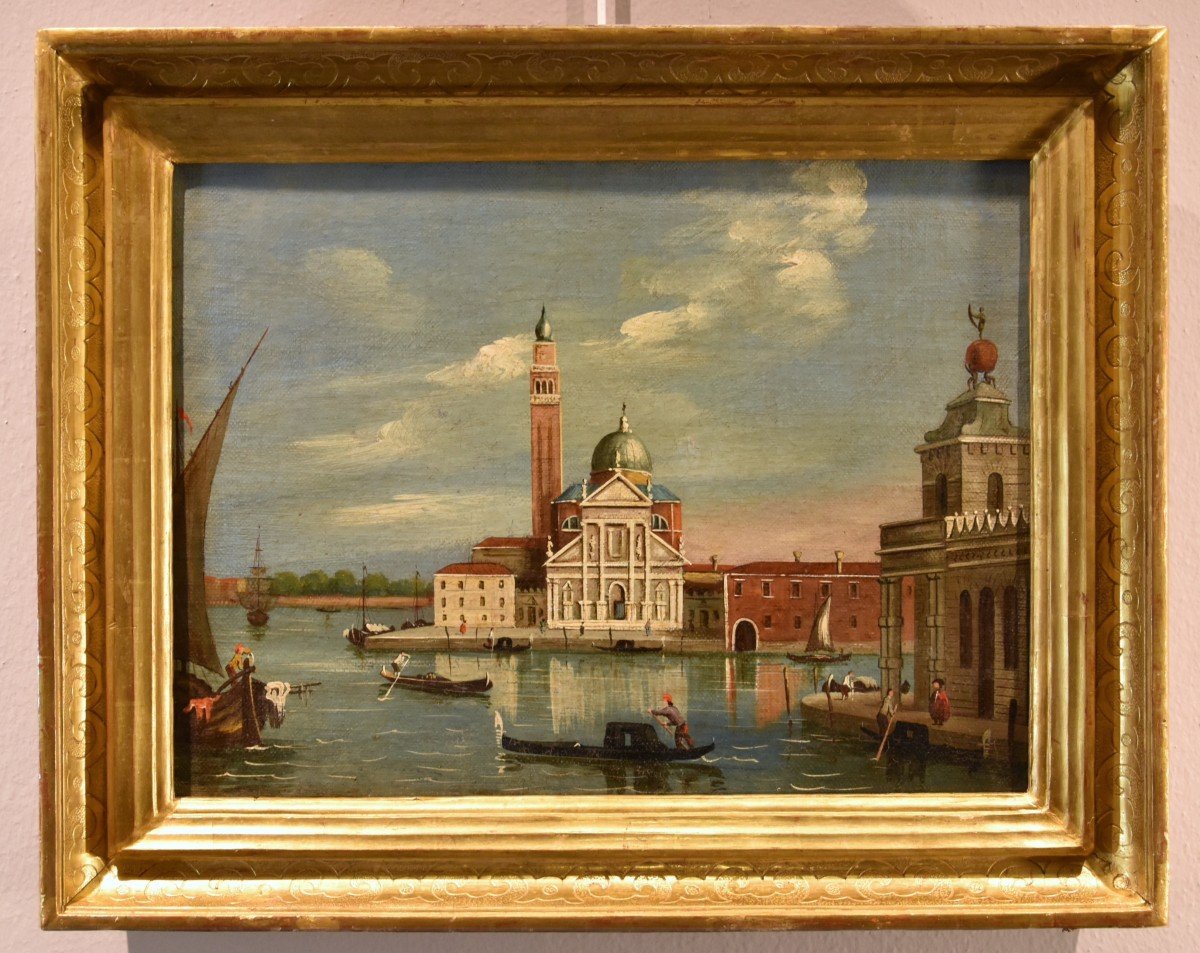 Veduta di Venezia con l’Isola di San Giorgio, Seguace di Canaletto  (Venezia, 1697 – 1768)