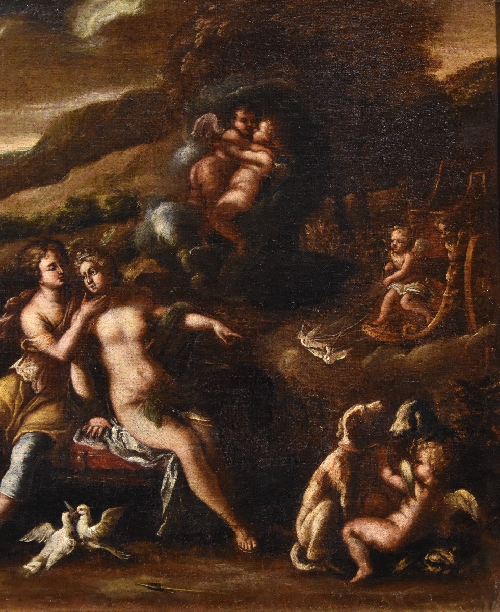 Idillio tra Venere ed Adone, Bottega di Filippo Lauri (Roma,1623 – 1694)-photo-5