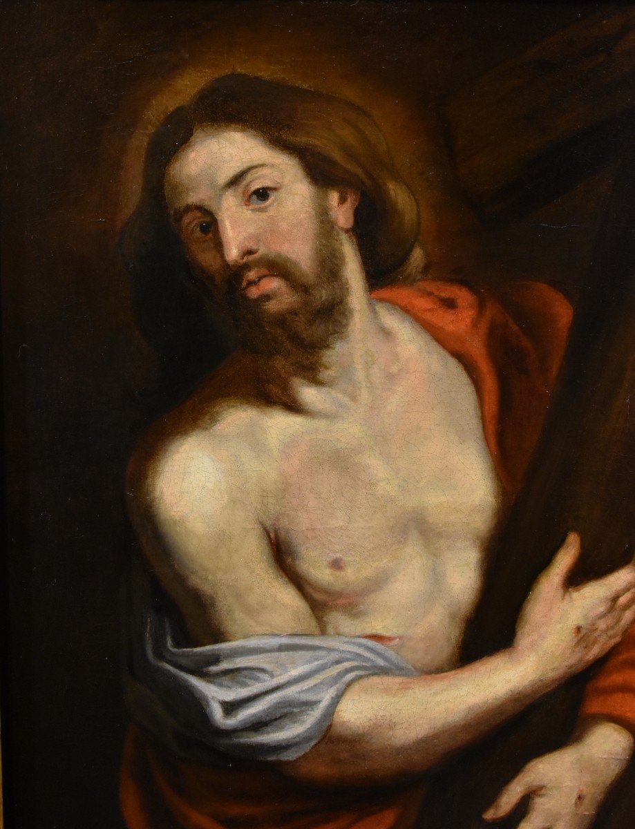 Anthoon van Dyck (Anversa 1599 - Londra 1641) bottega - Cristo Portacroce-photo-3