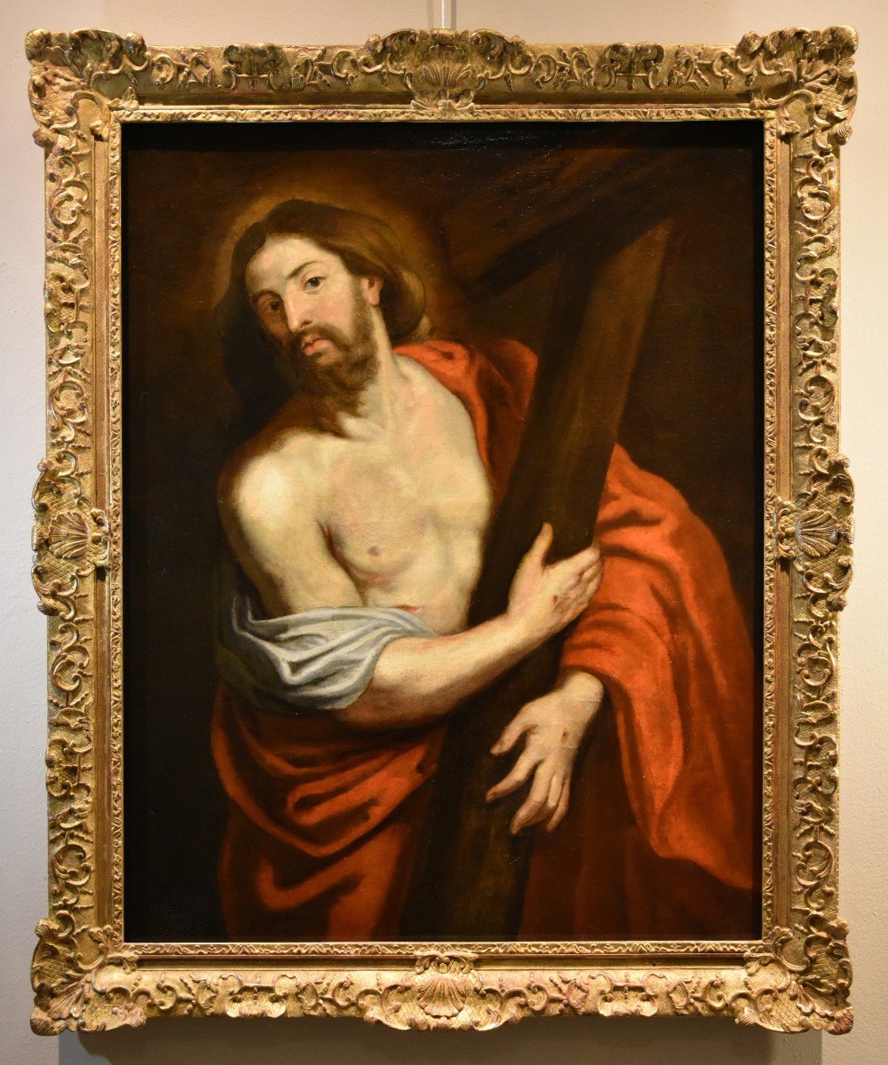 Anthoon van Dyck (Anversa 1599 - Londra 1641) bottega - Cristo Portacroce