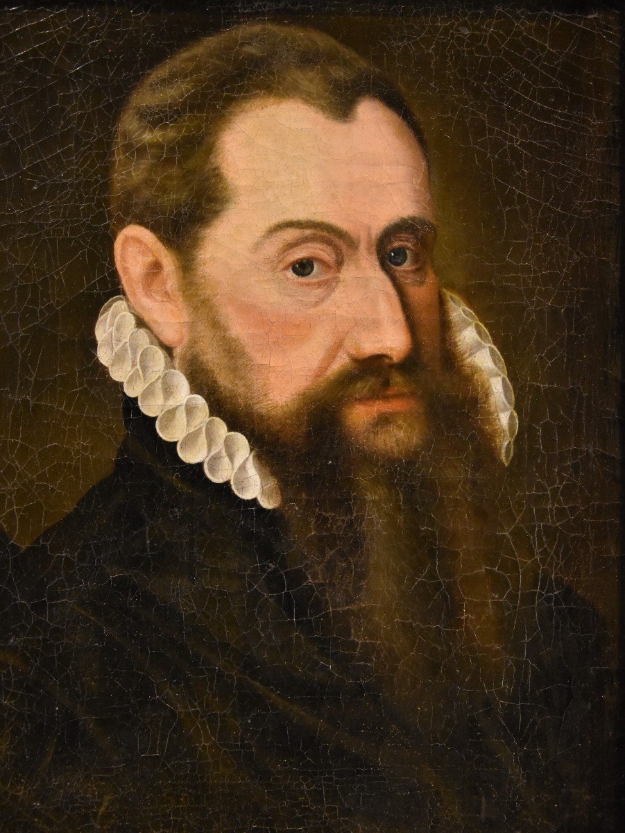 Ritratto di gentiluomo in tenuta rinascimentale, Frans Pourbus (Bruges, 1545 - Anversa, 1581)-photo-2