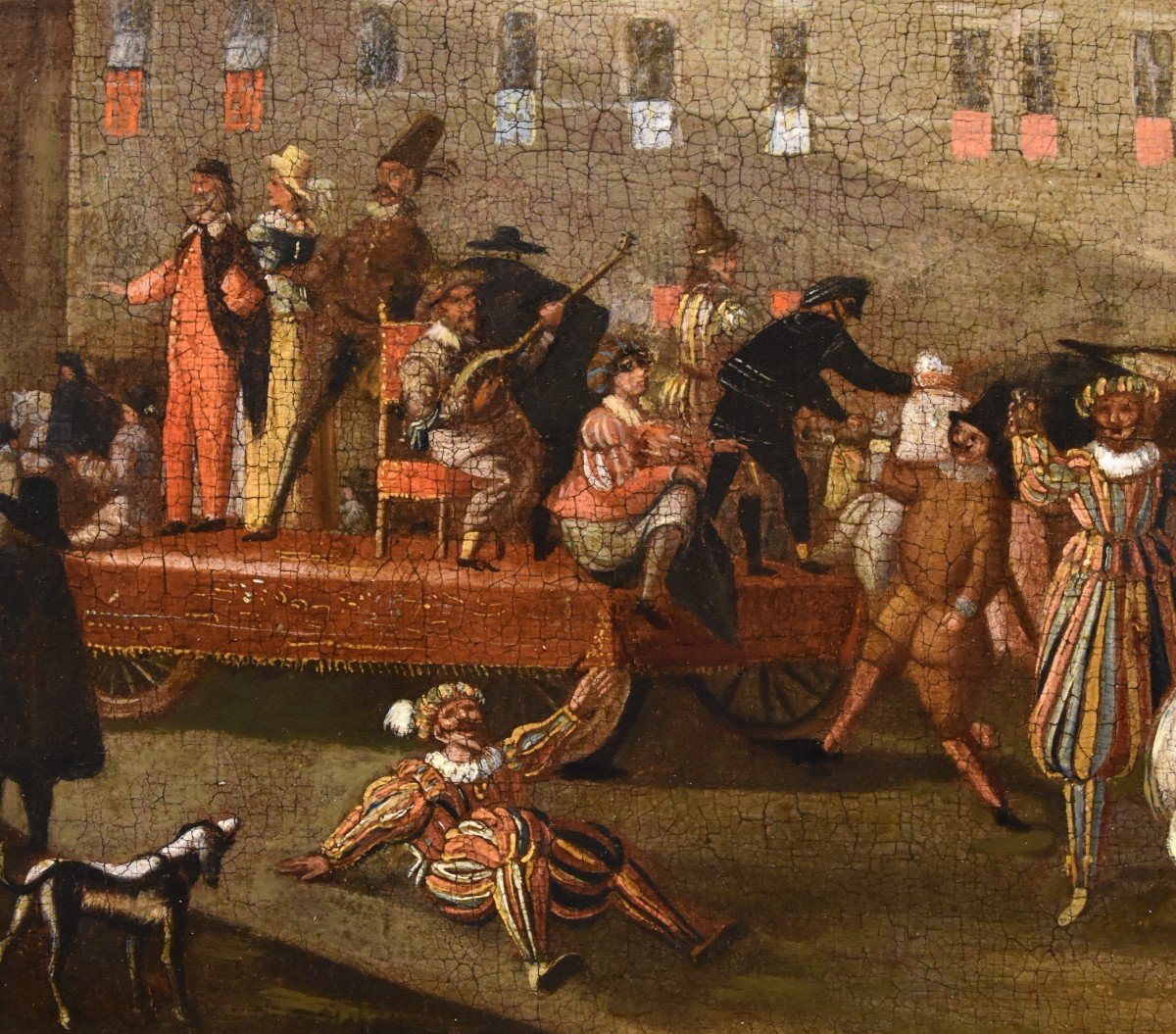 Carnevale a Roma in Piazza Colonna, Michelangelo Cerquozzi (Roma 1602 – 1660) bottega-photo-3