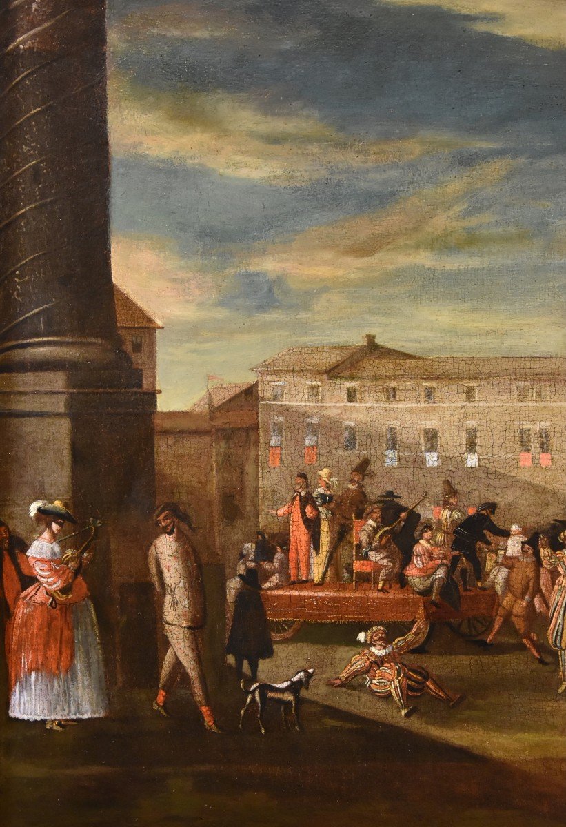 Carnevale a Roma in Piazza Colonna, Michelangelo Cerquozzi (Roma 1602 – 1660) bottega-photo-1