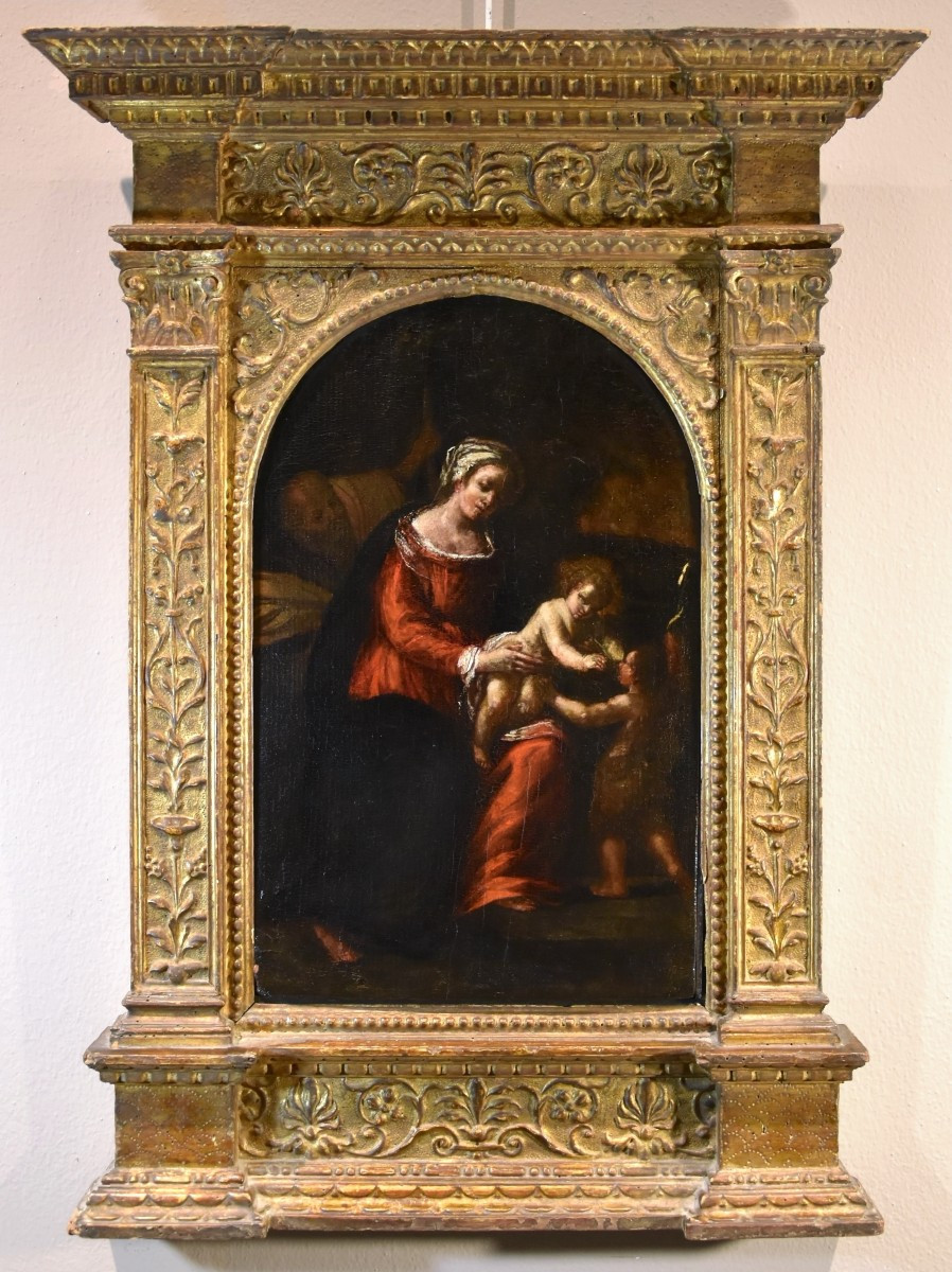 Sacra Famiglia con San Giovannino, Ippolito Scarsella (Ferrara, 1550 -1620) bottega