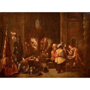 Il riposo dei soldati, Scuola fiamminga del XVII secolo Bottega di David Teniers il Giovane 