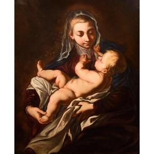 Alessandro Tiarini (Bologna, 1577 - 1668), Madonna con il Bambino