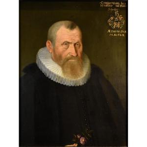 Ritratto di gentiluomo, Michiel Jansz van Mierevelt (Delft 1566 - 1641) cerchia