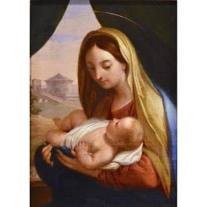 Carlo Maratta (Camerano 1625 – Roma, 1713), Vergine con Bambino