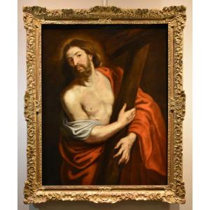 Anthoon van Dyck (Anversa 1599 - Londra 1641) bottega - Cristo Portacroce