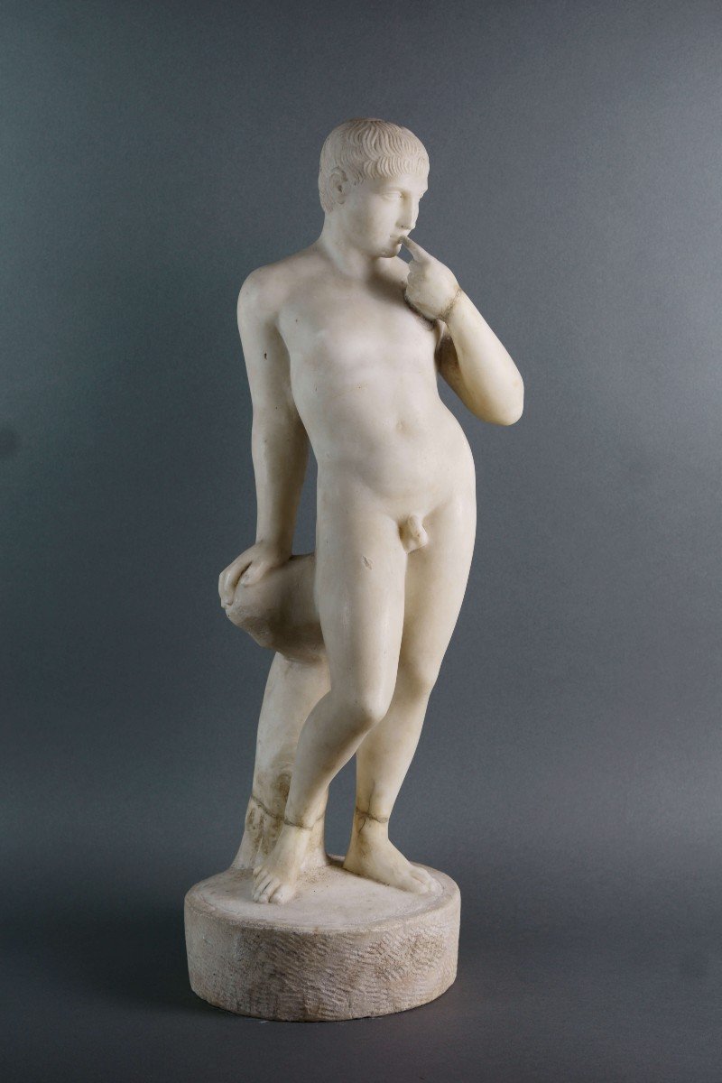 Scultura in marmo neoclassica di Arpocrate XVIII secolo
