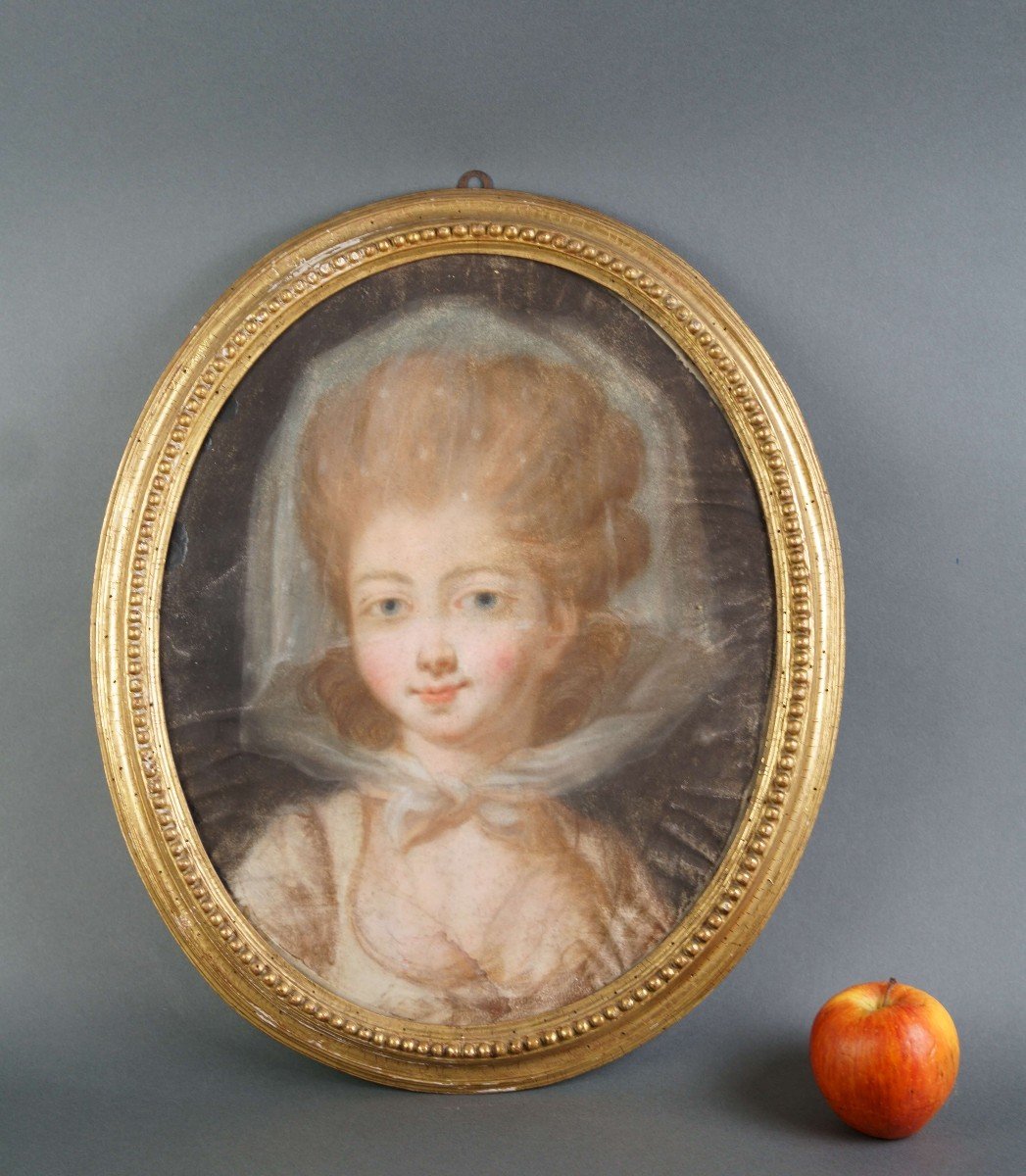 Jeremiah Meyer (1735-1789) 18th Portrait Pastel On Parchment Gilt Frame-photo-4